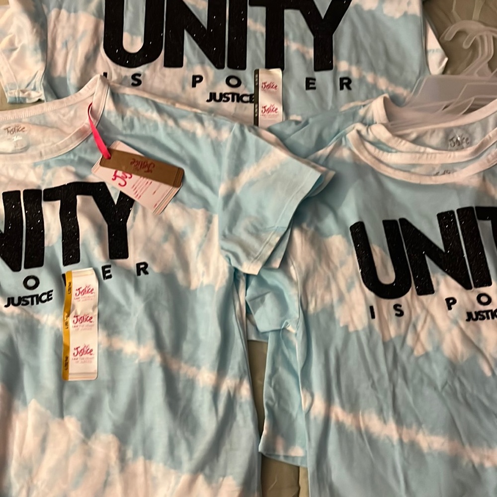 3 for $10 young girls Justice Tee